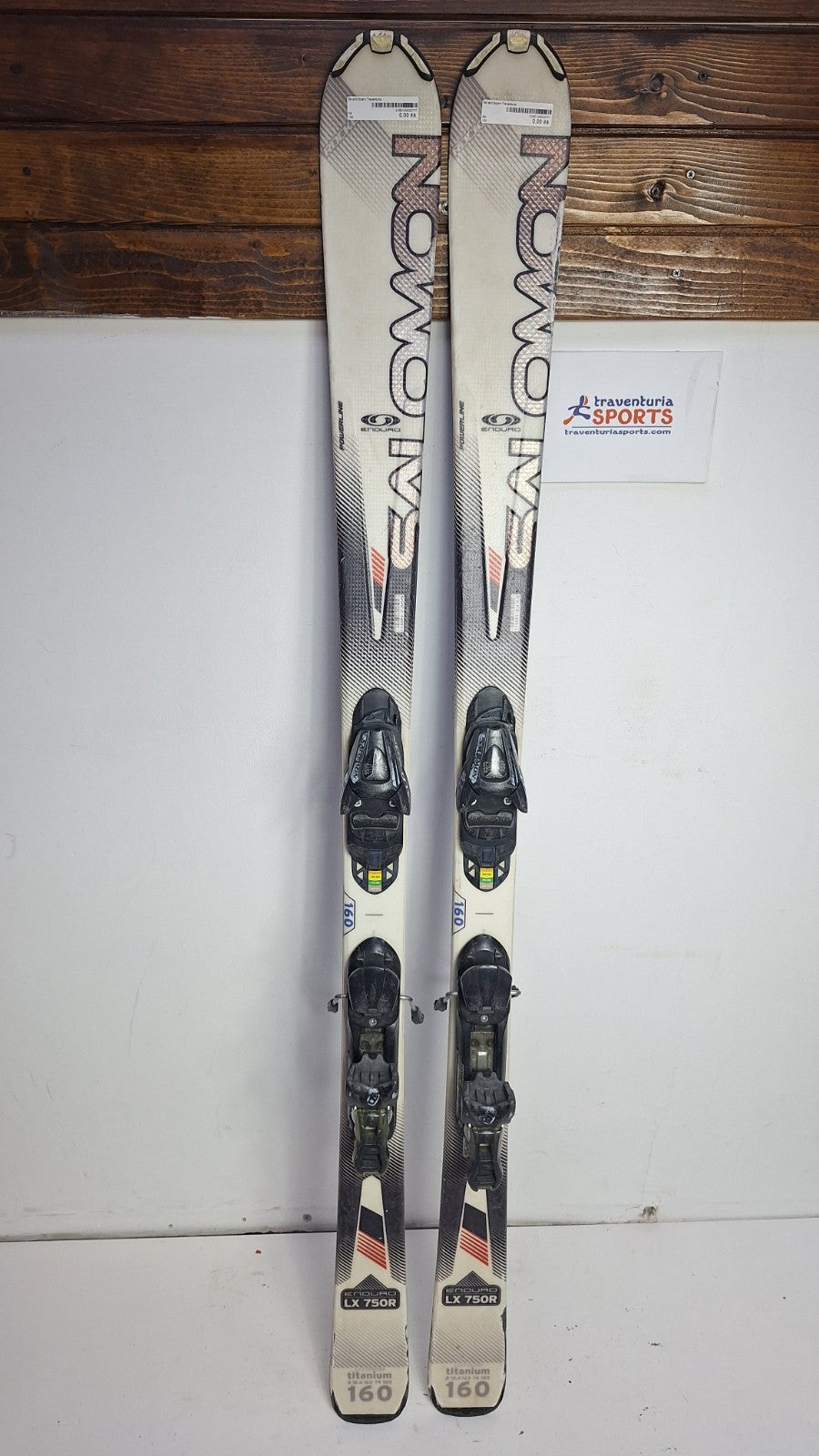 Salomon Enduro LX 750R 160cm Skis + Salomon 10 Bindings Winter Fun Snow