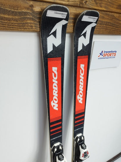 Ski Nordica Dobermann WC GS J 142 cm + fixations Marker 8 Sport d'hiver Plaisir
