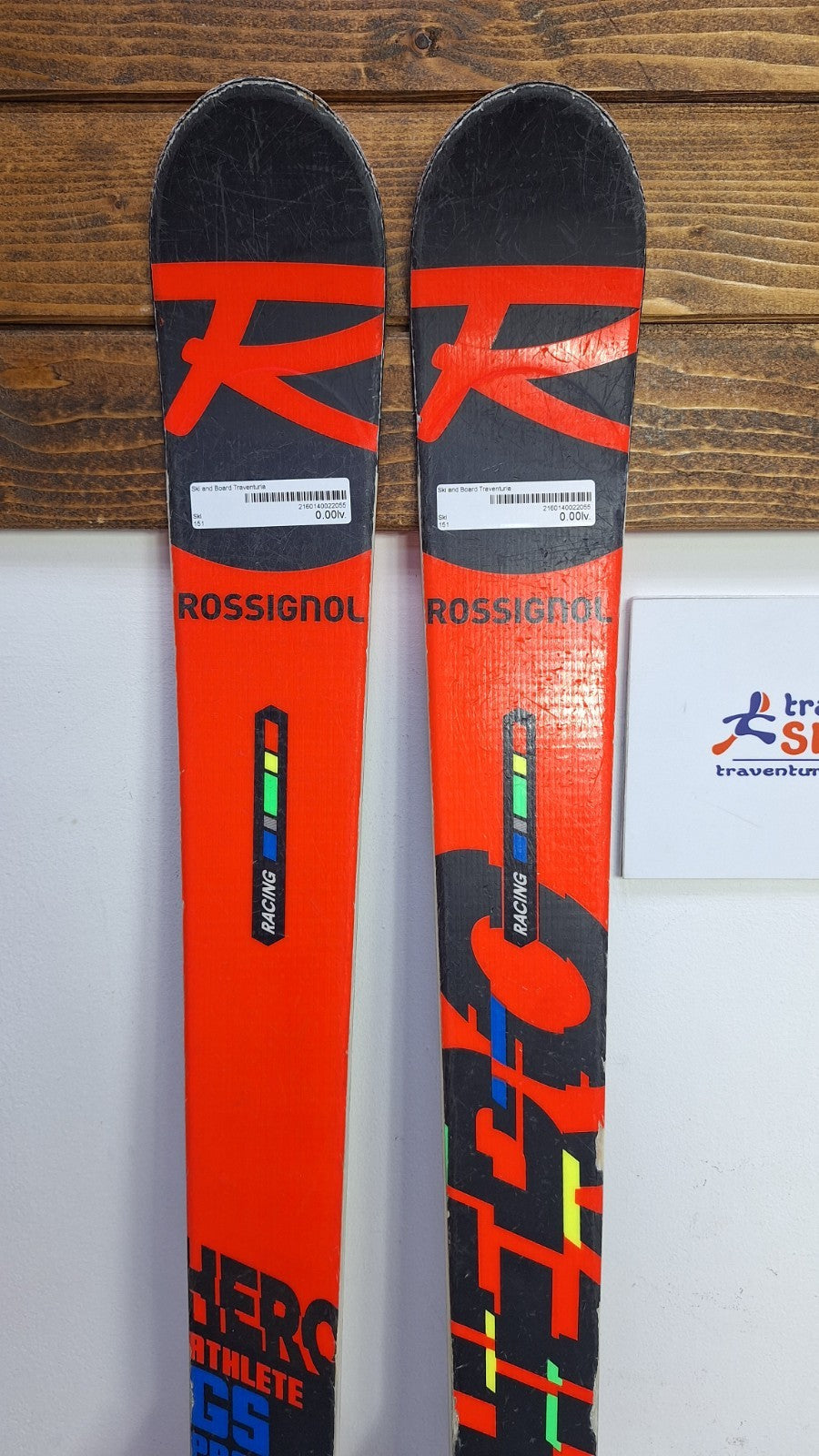 Rossignol Hero Athlete GS Pro 151 cm Ski +Fischer RS9 Bindings Winter Fun Snow
