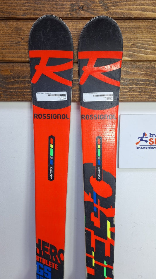 Rossignol Hero Athlete GS Pro 151 cm Ski +Fischer RS9 Bindings Winter Fun Snow