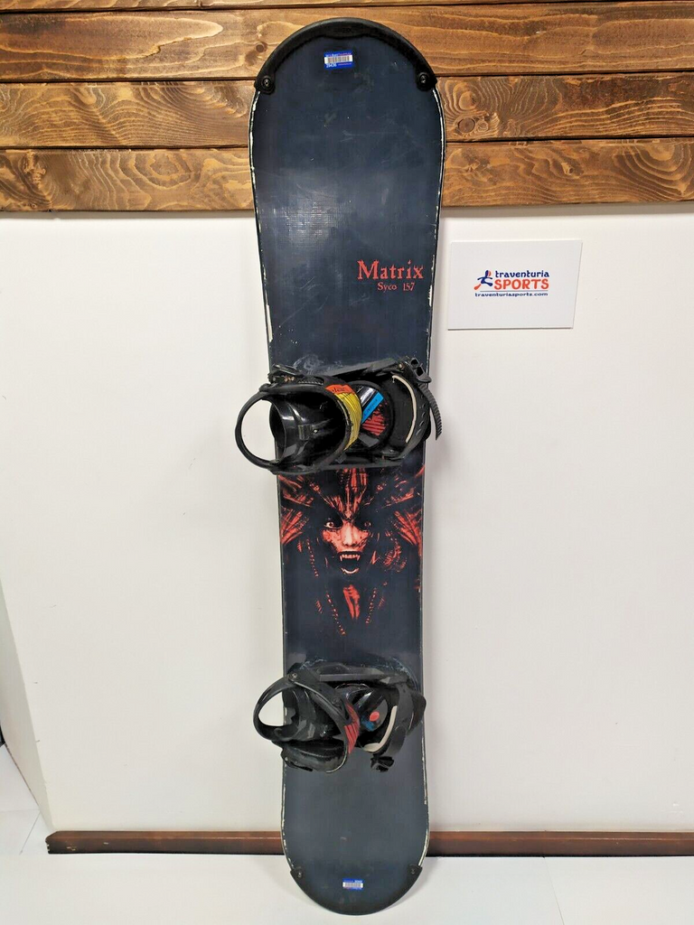 Matrix Syco 157 cm Snowboard + Elan Rental M-L Bindings Winter Snow Ad – Traventuria Sports