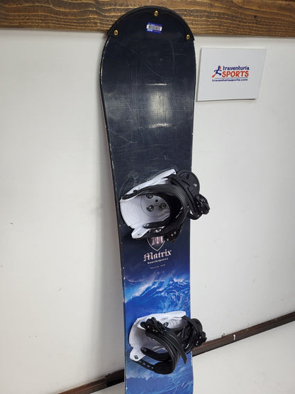 Matrix Storm 141 cm Snowboard + NEW Firefly Size S Bindings Snow Adventure Fun