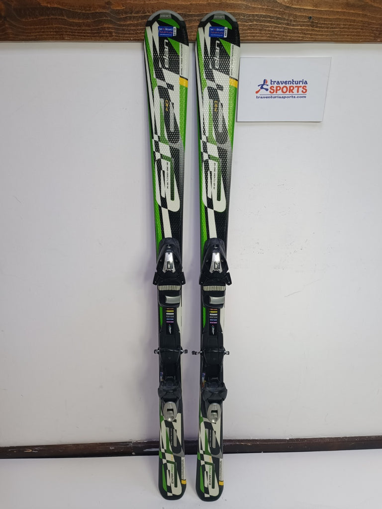 Sci Elan Exar Pro 140 cm + attacchi Elan ESP 7.5 Sport Neve Inverno Divertimento Avventura