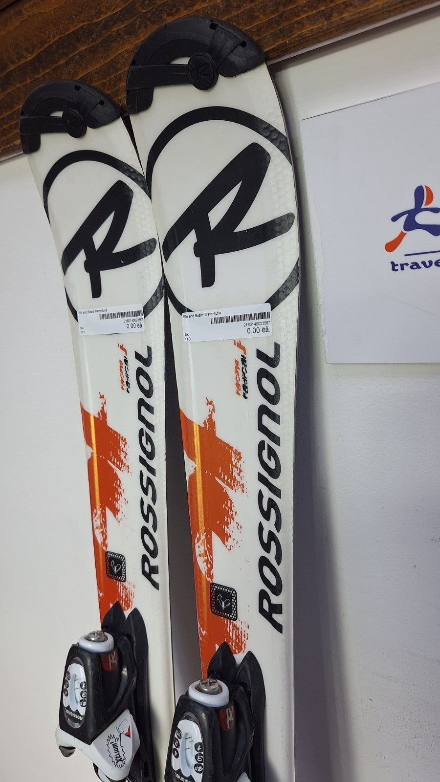 Rossignol Radical 110 cm Ski + Rossignol 4.5 Bindungen Wintersport Schnee