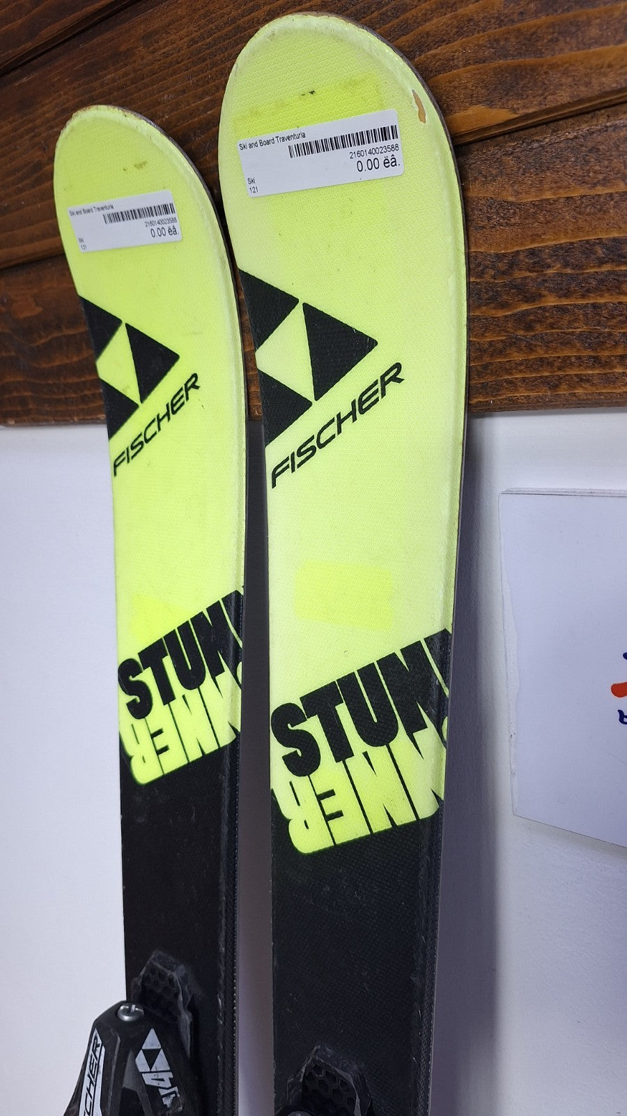 Fischer Stunner 121 cm Ski + Fisher 4.5 Bindings Winter Sports Fun Adventure