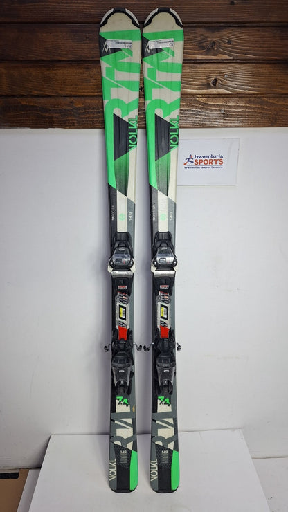 Volkl RTM 149 cm Ski + Marker 10 Bindings Fun Snow Winter Sport Piste