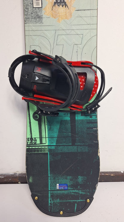 Snowboard Burton Radius 145L cm + fixations Burton M - aventure hivernale