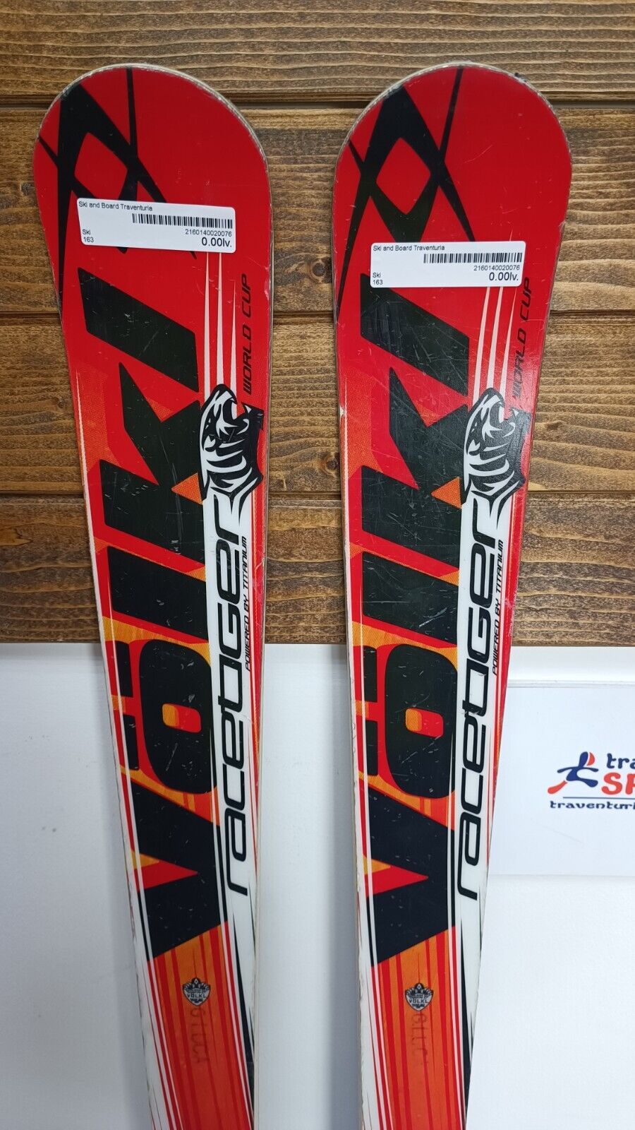 Sci Volkl RaceTiger Racing GS 163cm + attacchi Rossgnol 12 Sport invernali