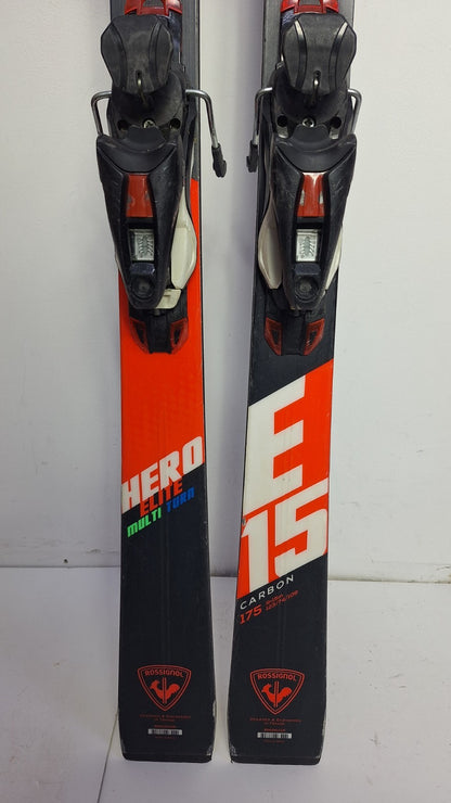 Rossignol Hero Elite MT  175 cm Ski + Look 12 Bindings Winter Fun Snow