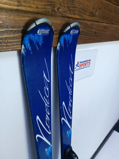 Nordica Little Belle 130 cm Ski + Fixations Elan ESP 7.5 Aventure hivernale Hiver