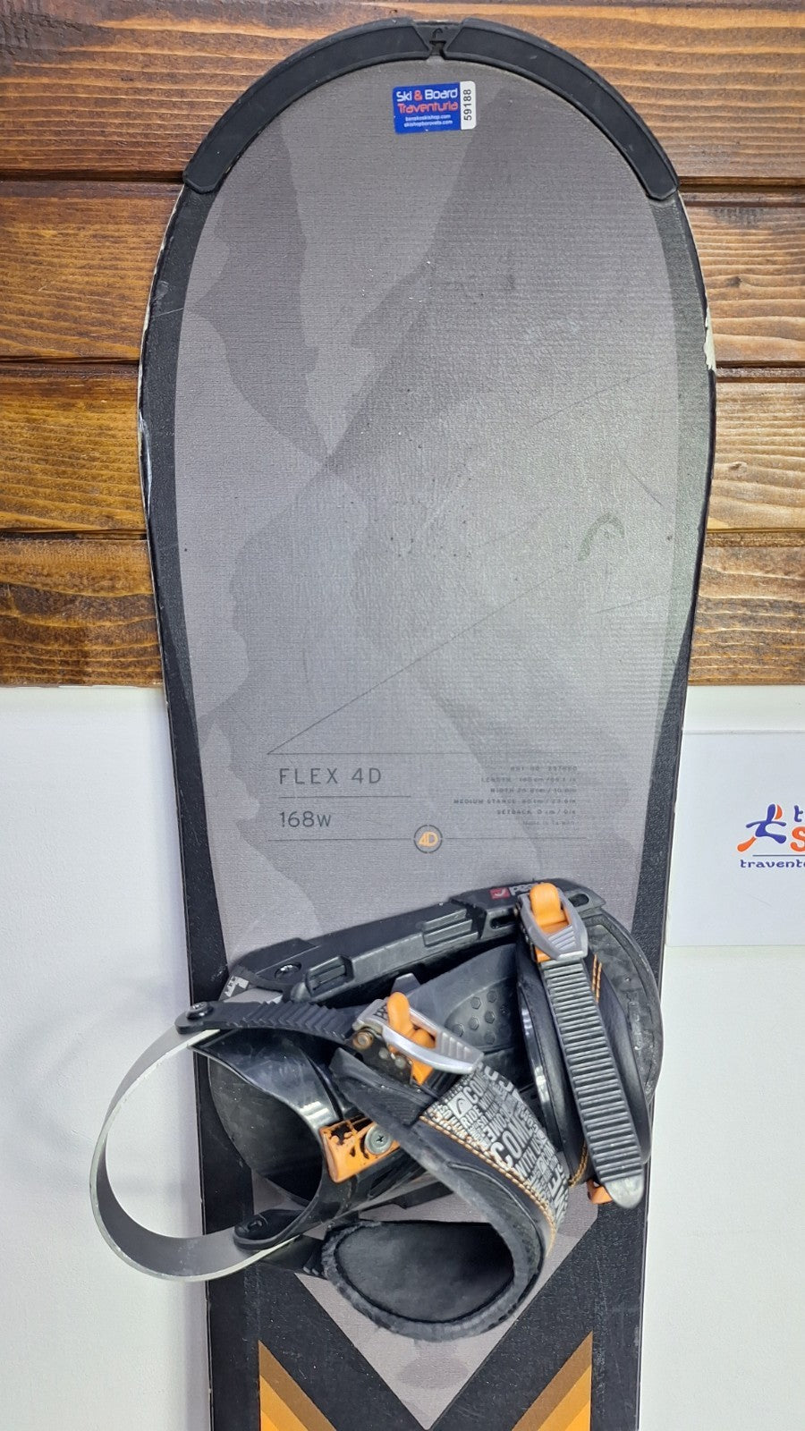 Snowboard HEAD Flex 4D 168W cm + fixations HEAD Rental taille L Aventure hivernale sur neige