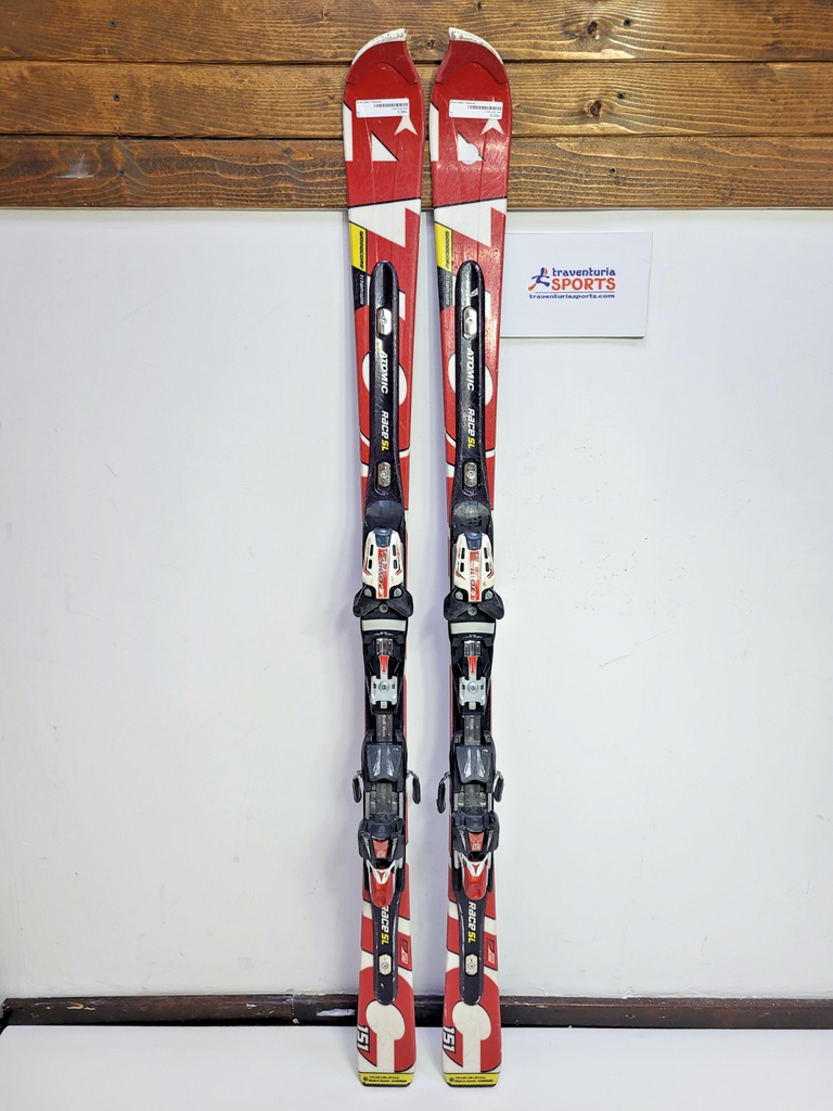 Atomic Race SL 151cm Ski + Atomic 12 Bindings Winter Sport Snow Fun Adventure