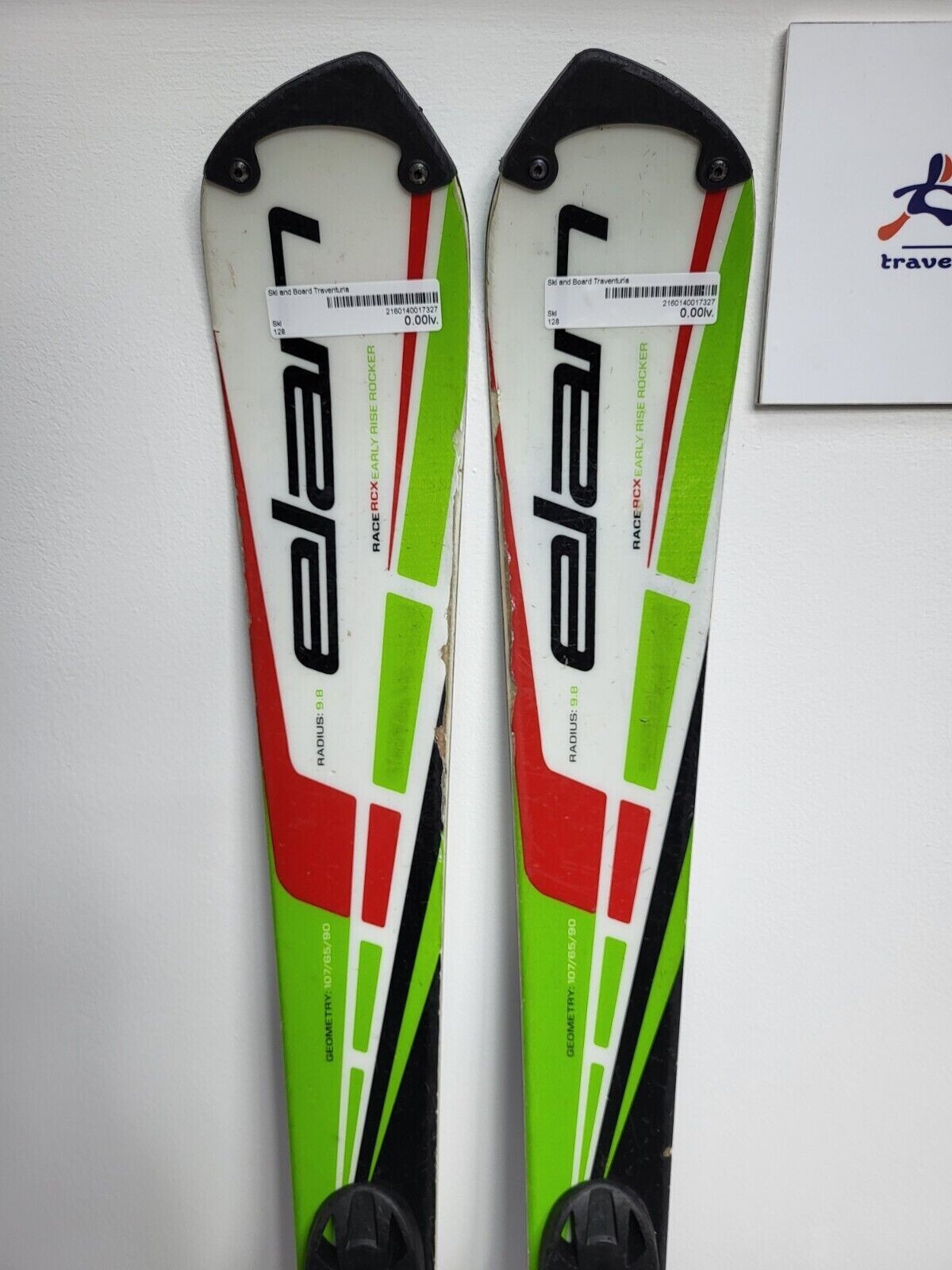 Elan Race RCX 128 cm Ski + Elan 7.5 Bindings Winter Fun Snow Adventure Outdoor