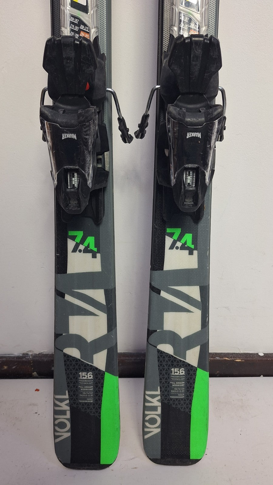 Volkl RTM 156 cm Ski + Marker 10 Bindings Fun Snow Winter Sport Piste
