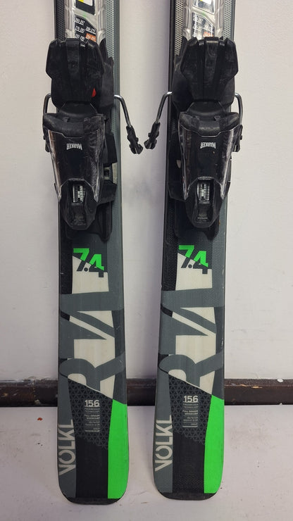 Volkl RTM 156 cm Ski + Marker 10 Bindings Fun Snow Winter Sport Piste