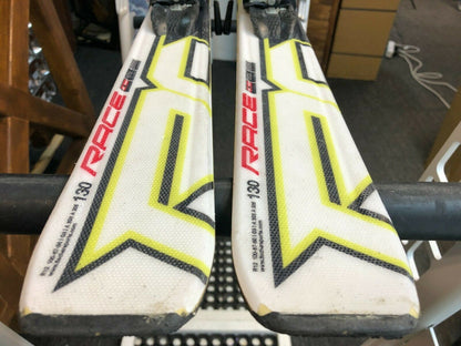 Fischer RC4 Race 130 cm + Fischer 4.5 Bindungen Wintersport Spaß Schnee Outdoor