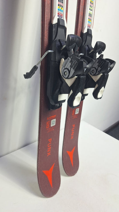Atomic Punx Twin-Tip Ski 120 cm + Atomic 4.5 Bindungen Wintersport Schnee