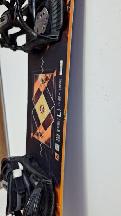 Salomon Wild Card 155 cm Snowboard + Speedfit L Bindings  Winter Snow Sport