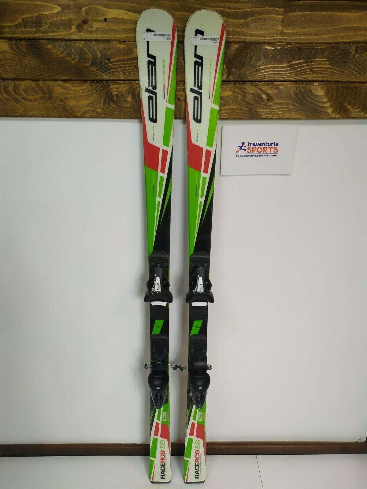 Elan Race RCG 158 cm Skis + NEW Tyrolia SX10 Bindings Winter Fun Snow BSL