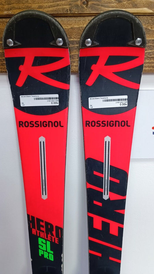 Rossignol Hero Athele SL 128 cm Ski + New Tyrolia SX 7. 5 Bindings Winter Fun