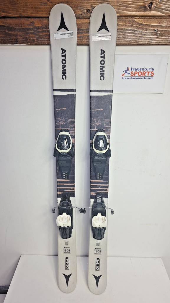 Atomic Punx Twin-Tip 120 cm Skis + Atomic 5.5  Bindings Winter Sport Snow