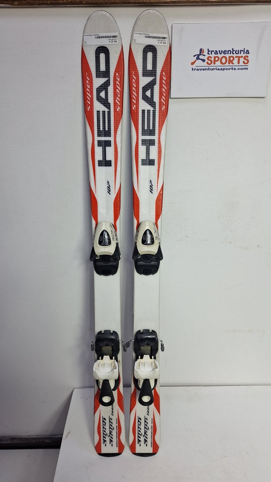 HEAD Super Shape 107cm Ski + TecnoPro 4.5 Bindings Fun Snow Winter Sport