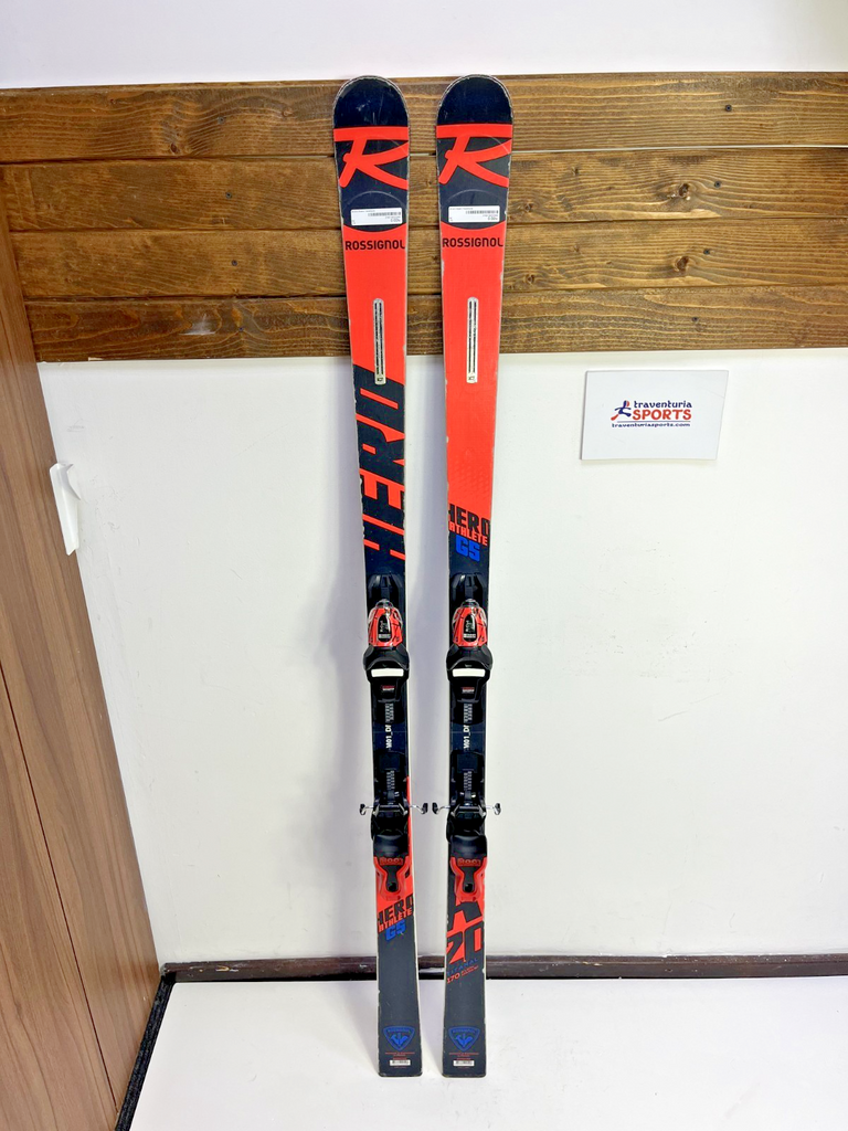 Rossignol Hero Athlete GS 170 cm Ski + New Look 11 Bindings Winter Fun Snow