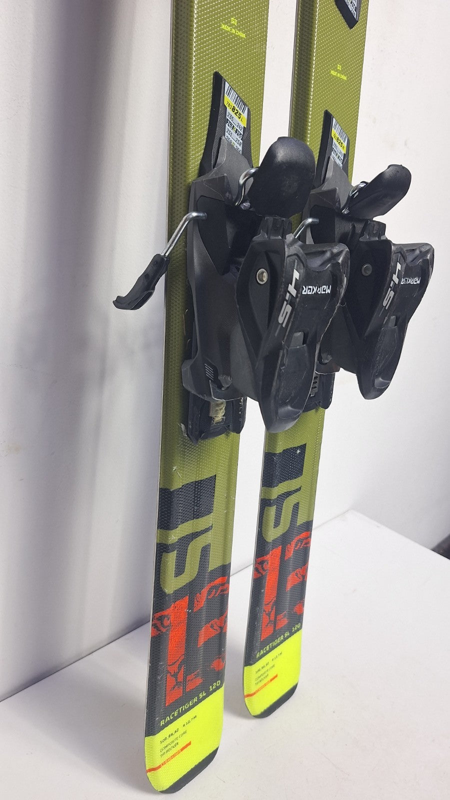 Völkl Racetiger 13 SL 120 cm Ski + Marker 4.5 Bindungen Wintersport Schneespaß