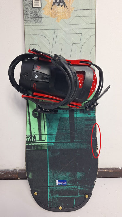 Snowboard Burton Radius 145L cm + fixations Burton M - aventure hivernale