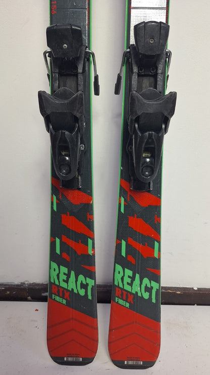 Rossignol REACT RTX Fiber 156cm  Ski + Elan 10 Bindings Winter Sport Fun
