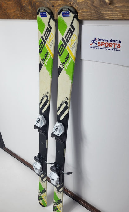 Ski Elan Exar Pro 140 cm + fixations Tyrolia 7.5 NEUVES. Sport, neige, hiver et plaisir