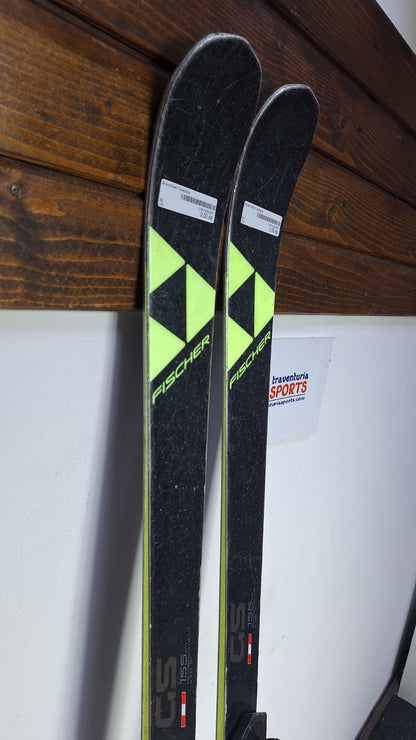 Fischer RC4 GS 155cm Skis + Fischer 9 Bindings Winter Fun Snow