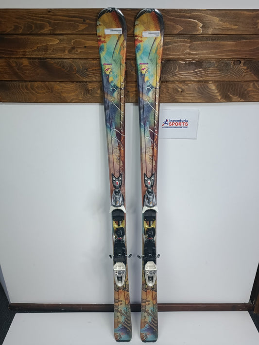 Nordica Fate 170 cm Ski + Marker 10 Bindings Winter Snow Sport Outdoor