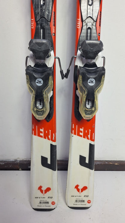 Rossignol Hero JR 130 cm Ski + Rossignol 7 Bindungen Wintersport Schnee