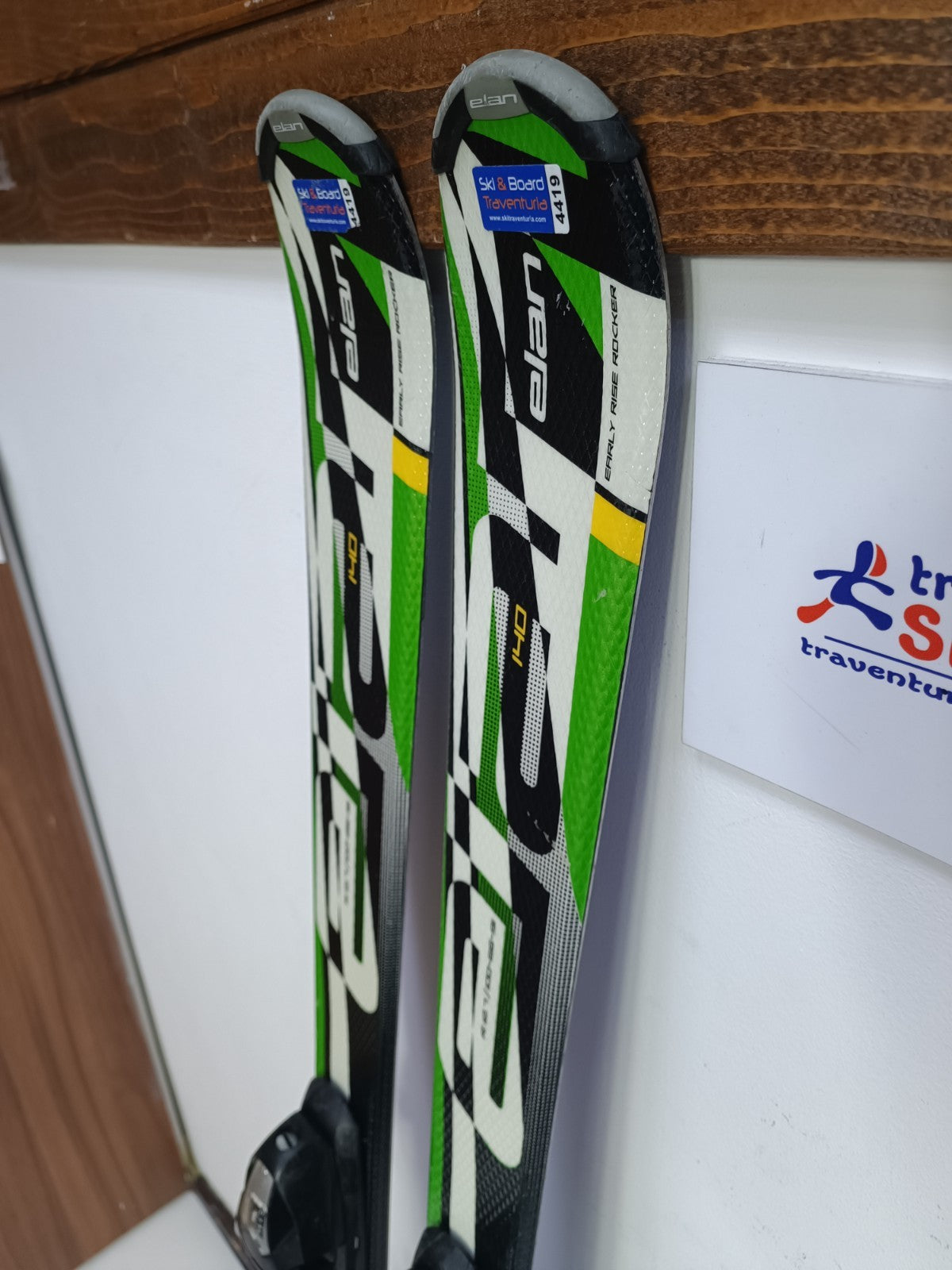 Sci Elan Exar Pro 140 cm + attacchi Elan ESP 7.5 Sport Neve Inverno Divertimento Avventura