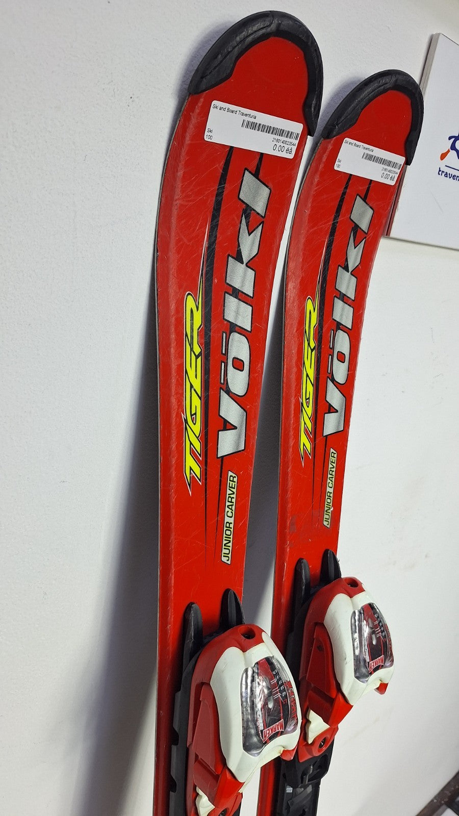 Volkl Tiger JR Carver 100cm Ski + Marker 4.5 Bindings Winter Sport Fun