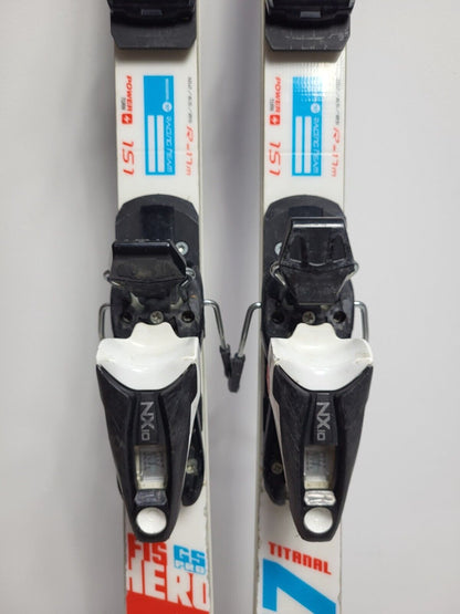 Ski Rossignol Hero FIS GS Pro 151 cm + fixations Look 10 Plaisir hivernal Neige