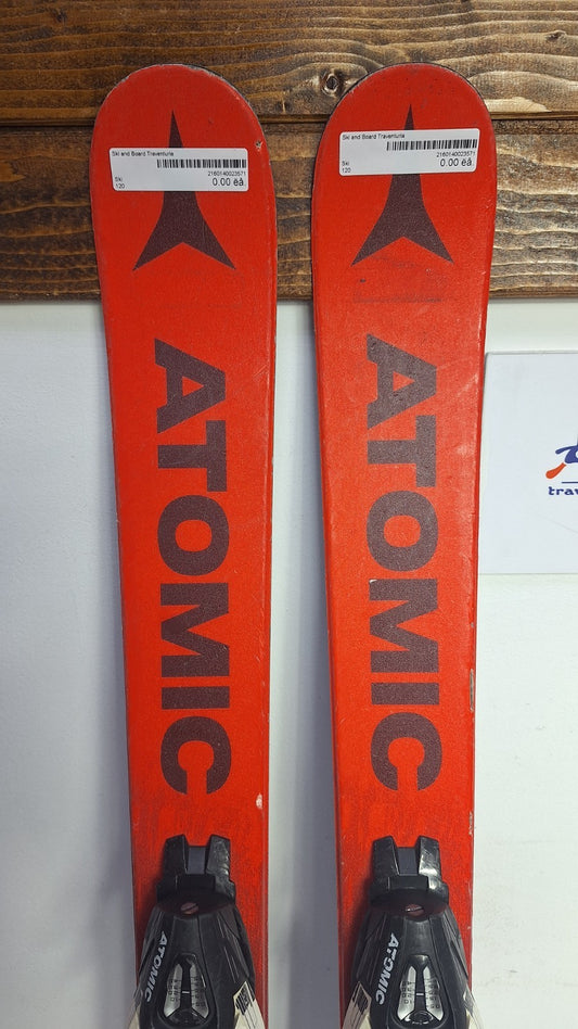 Atomic Punx Twin-Tip 120 cm Skis + Atomic 4.5  Bindings Winter Sport Snow