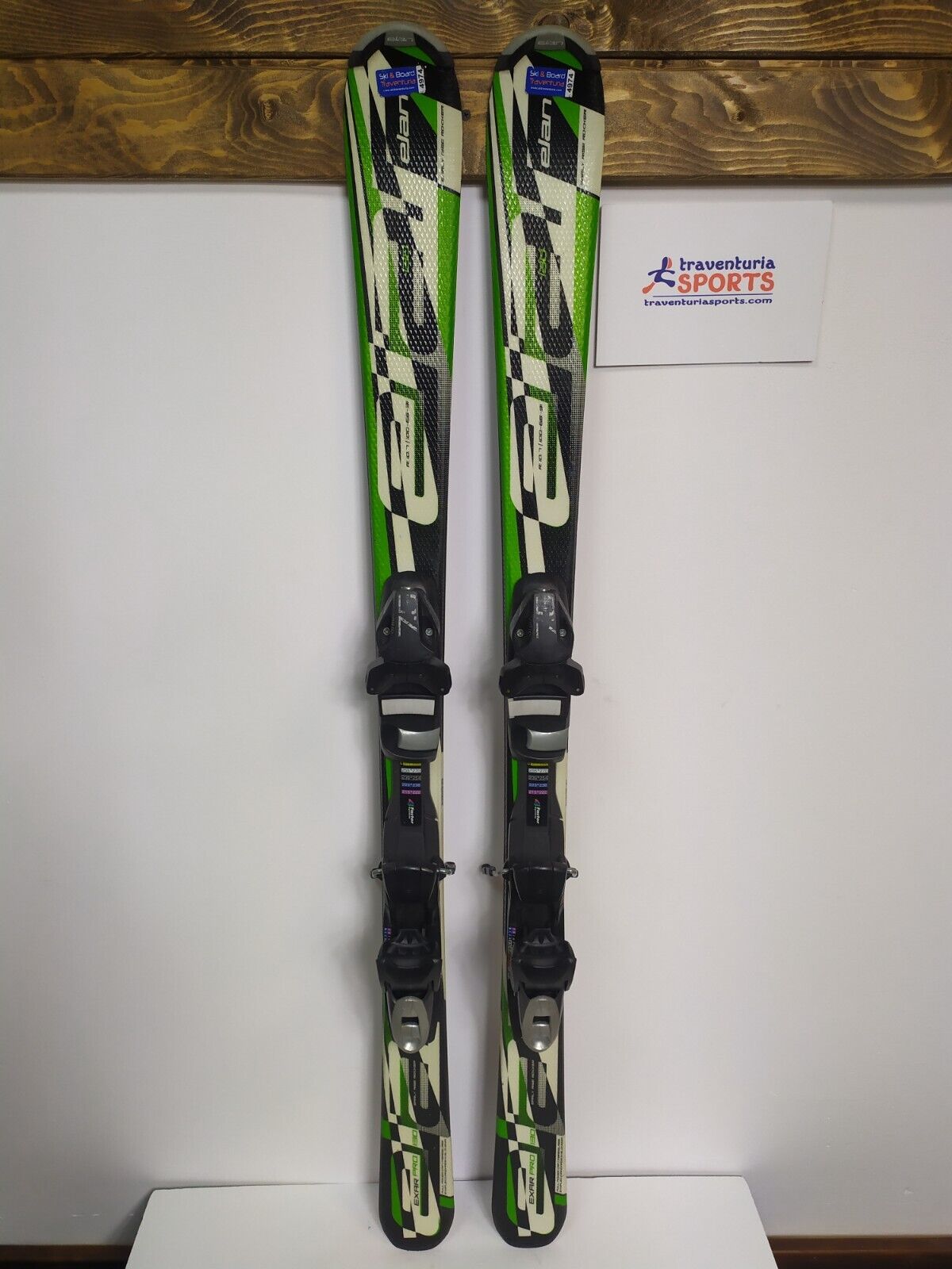Elan Exar Pro 130 cm Ski + Elan ESP 7.5 Bindungen Sport Schnee Winterspaß