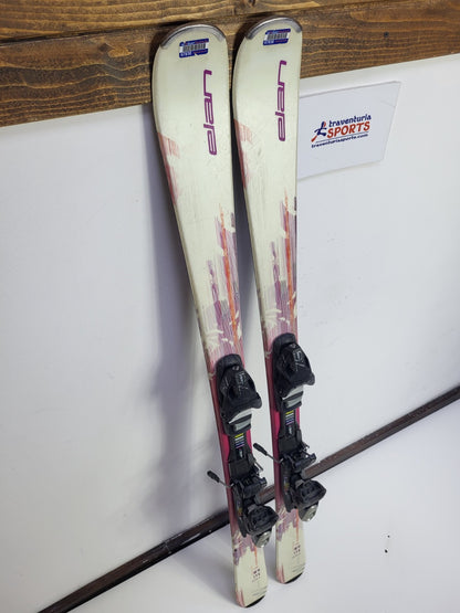 Sci Elan Snow White 146 cm + attacchi Elan ESP7.5 Divertimento invernale