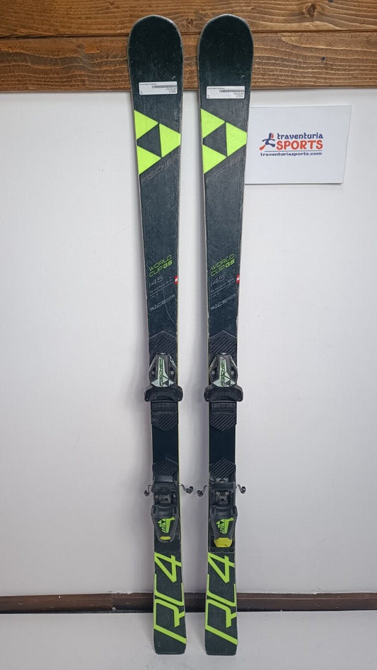 Fischer RC4 GS FIS 145 cm Ski + Fischer 7 Bindungen Wintersport Abfahrtsspaß