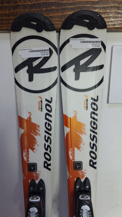 Rossignol Radical 110 cm Ski + Rossignol 4.5 Bindung Wintersport Schnee