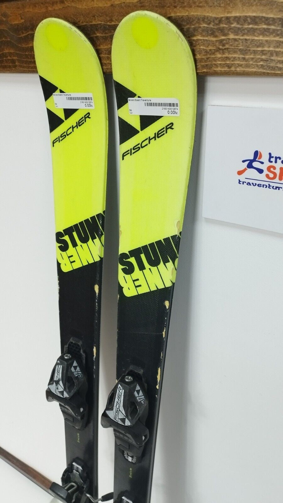 Fischer Stunner 141 cm Ski + Fischer 7.5 Bindungen Wintersport Spaß Abenteuer