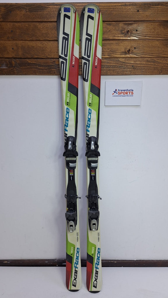 Sci Elan Exar Race 168 cm + attacchi Elan ESP 10 Divertimento invernale sulla neve all'aperto
