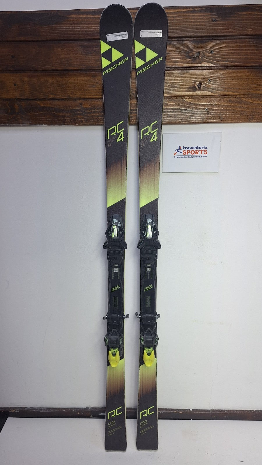 Fischer RC4 World Cup 170cm Ski + Fischer Z12 Bindings Fun Snow Winter Sport