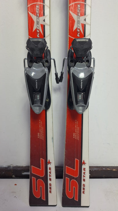 Kneissl Red Star Race SL 136cm + Elan 7 Bindings Winter Sport Outdoor