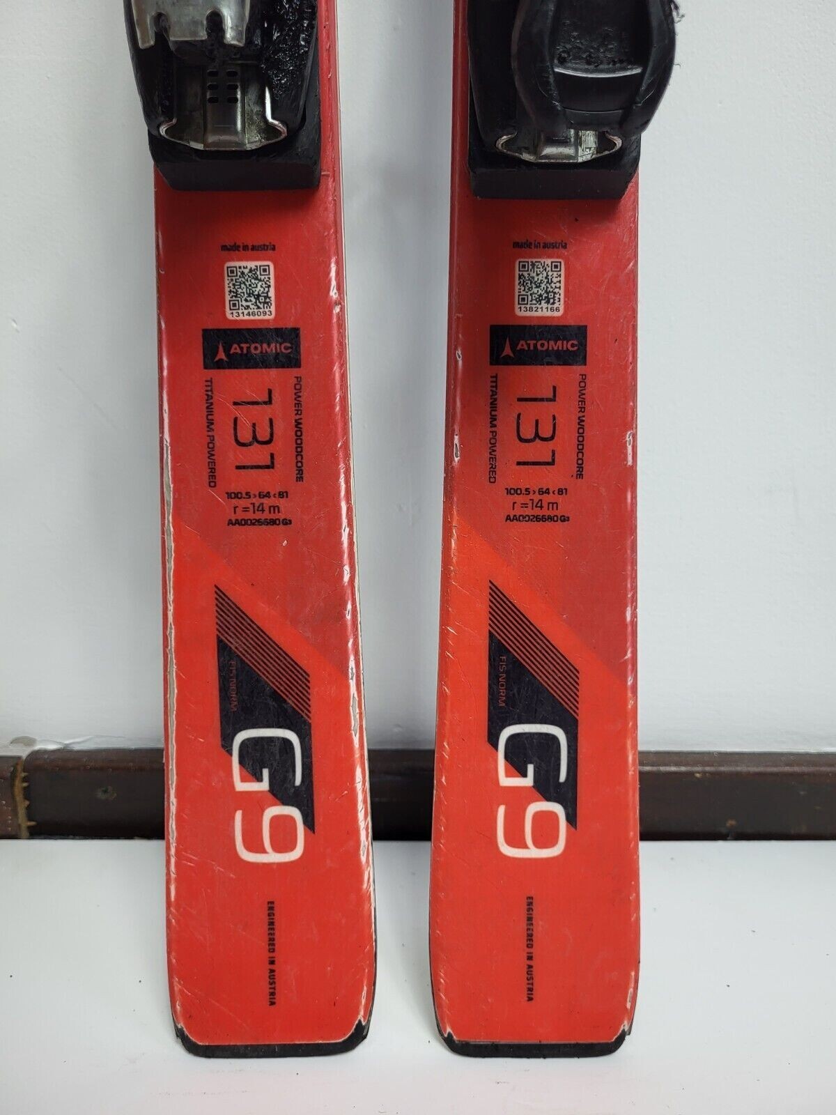 Sci Atomic Redster G9 131 cm + attacchi Atomic 7.5 Sport invernali all'aperto