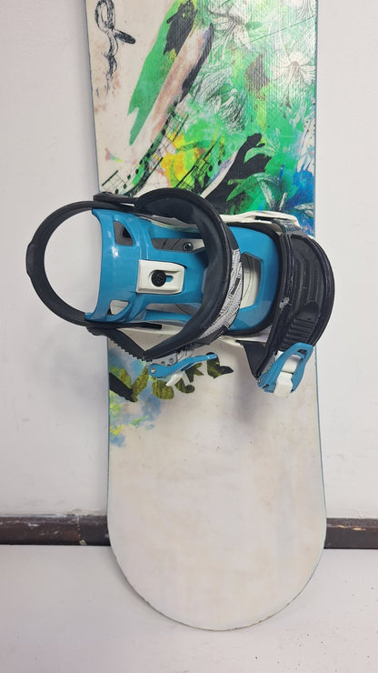Volkl Shine 144 cm Snowboard + Volkl M Bindings  Fun Snow Winter Sport
