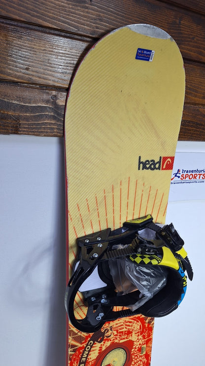 HEAD Rocka 4D 159 cm Snowboard + Brand New Talerun L Bindings Winter Sport Fun
