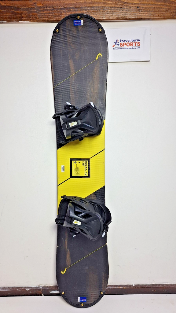 HEAD Rocka 4D JR 135 cm Snowboard + Brand New HEAD S Bindings Winter Sport Fun